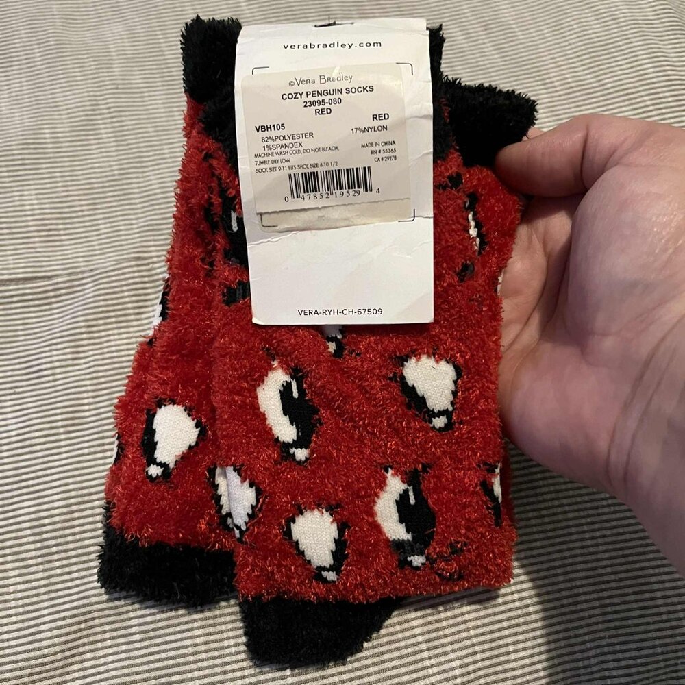Vera Bradley fuzzy socks - Picture 3 of 3